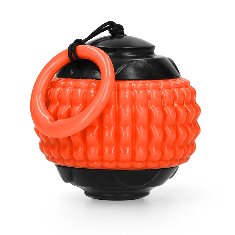 Dog Comets Hundespielball, TPR-Band, orange