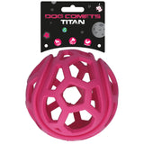 Dog Comets Hundespielzeug Titan, Naturgummi, Ø 11,5 cm, rosa