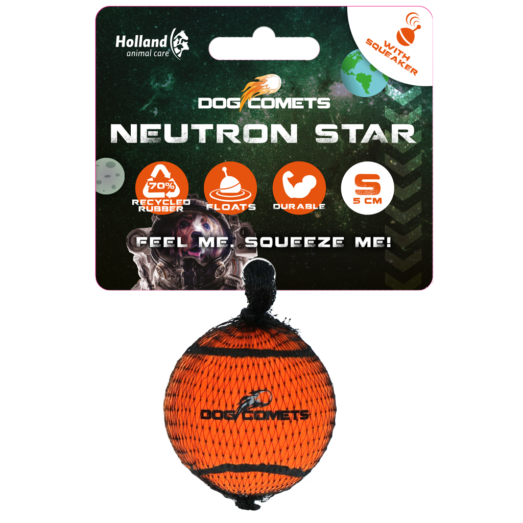 Dog Comets Tennisball mit Quietscher, S, Ø 5 cm