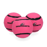 Dog Comets Tennisball Hundespielzeug, M, Ø 6 cm, rosa, 3 Stk