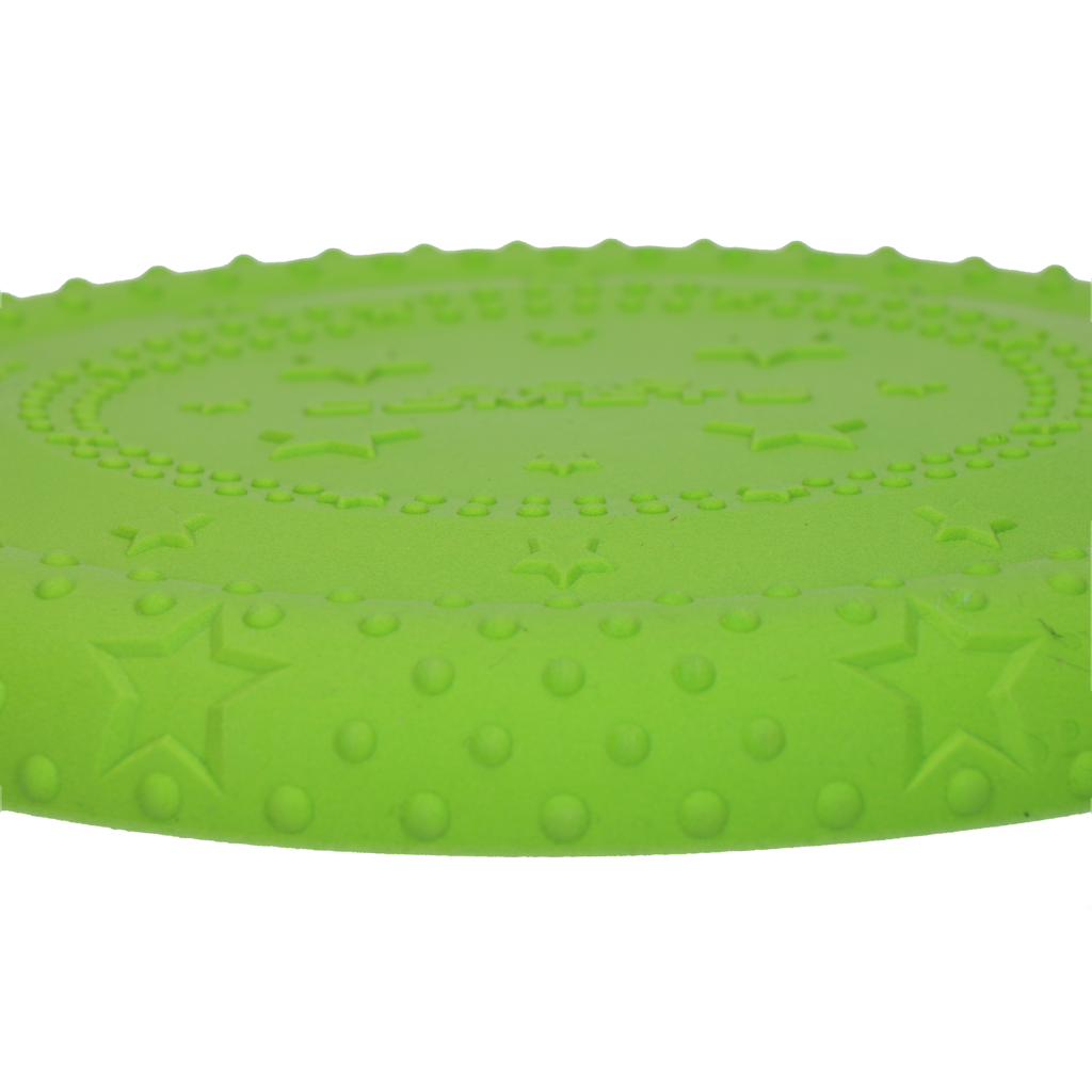 Dog Comets Hundespielzeug Frisbee, TPR-Schaumgummi, schwimmfähig, grün, Ø 24 cm