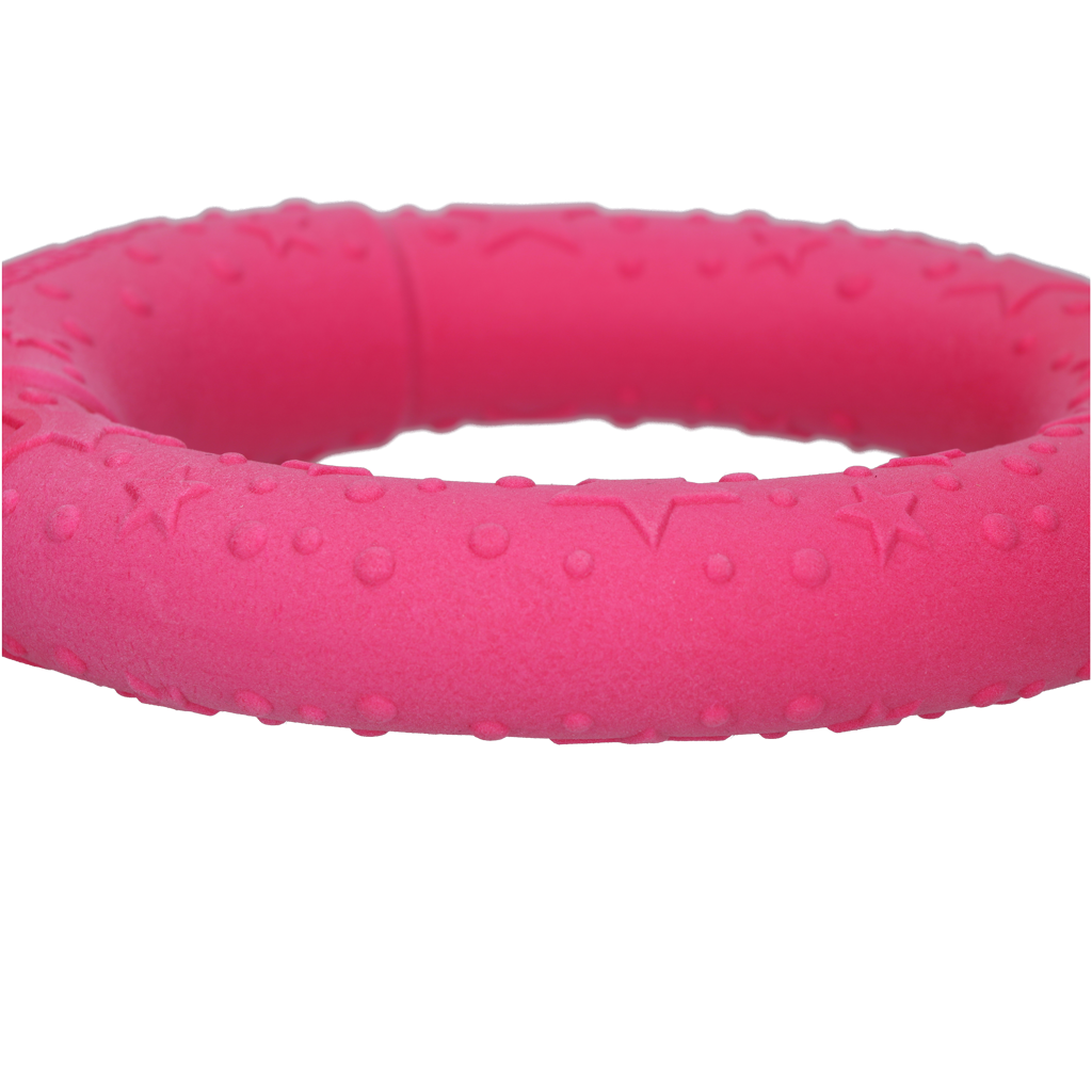 Dog Comets Hundespielzeug Ring, TPR, schwimmfähig, rosa, Ø 19 cm
