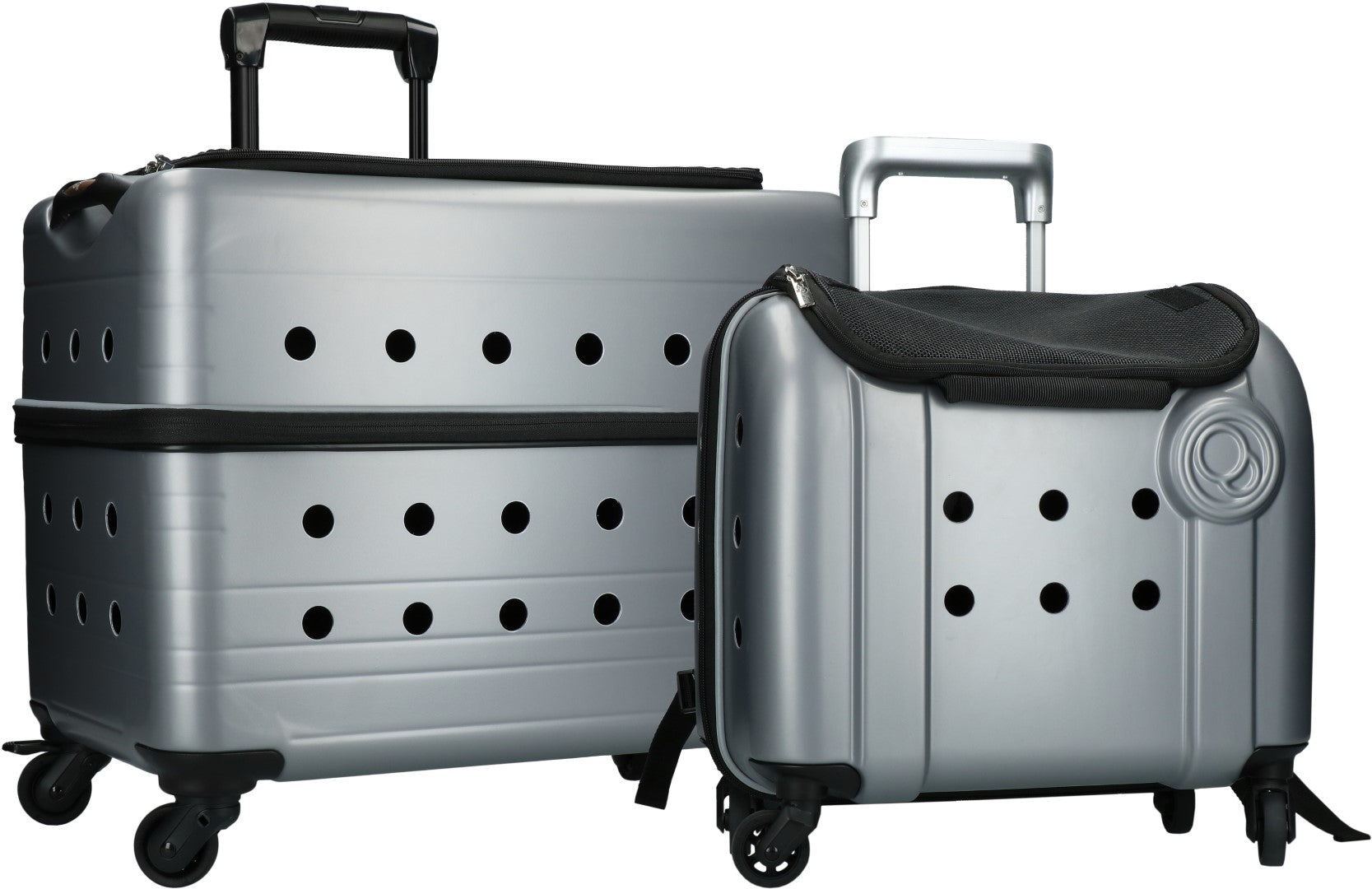 Compaws Haustier Trolley London, 40 x 25 x 31 cm, Grau