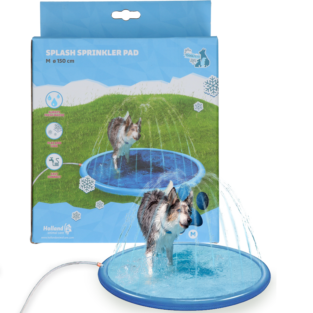 Coolpets Sprinkler Pad für Hunde, Ø 150 cm