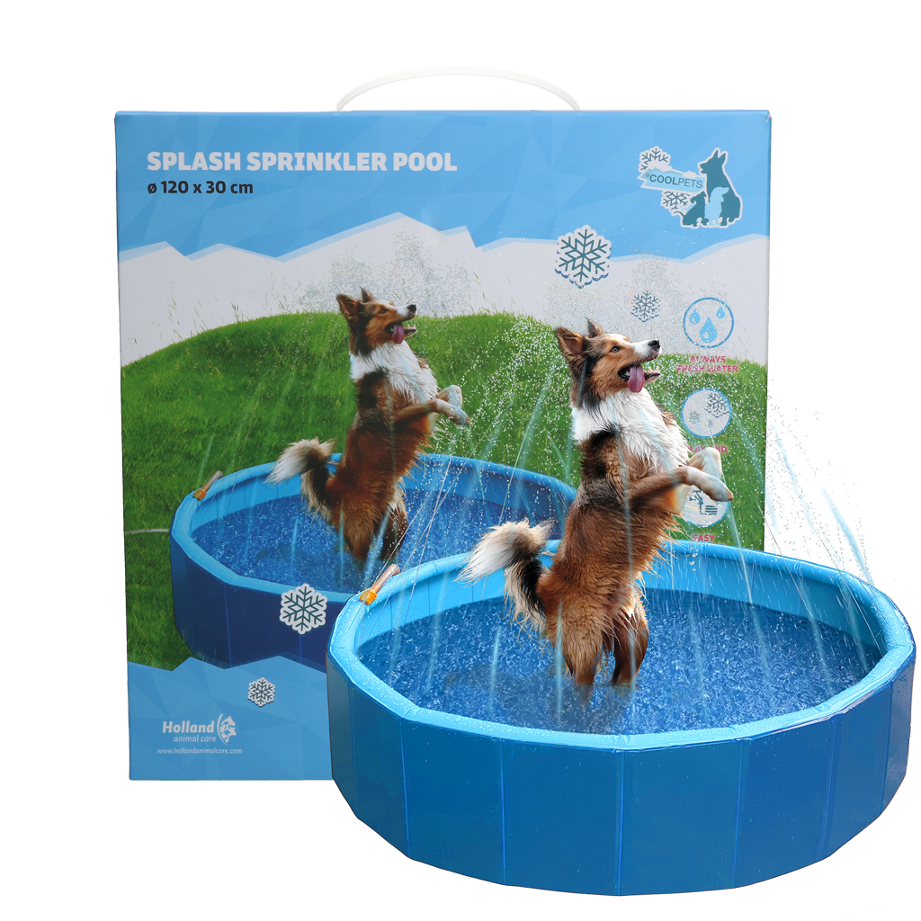 Coolpets Hundepool, Sprinkler, Ø 120 cm, Randhöhe 30 cm