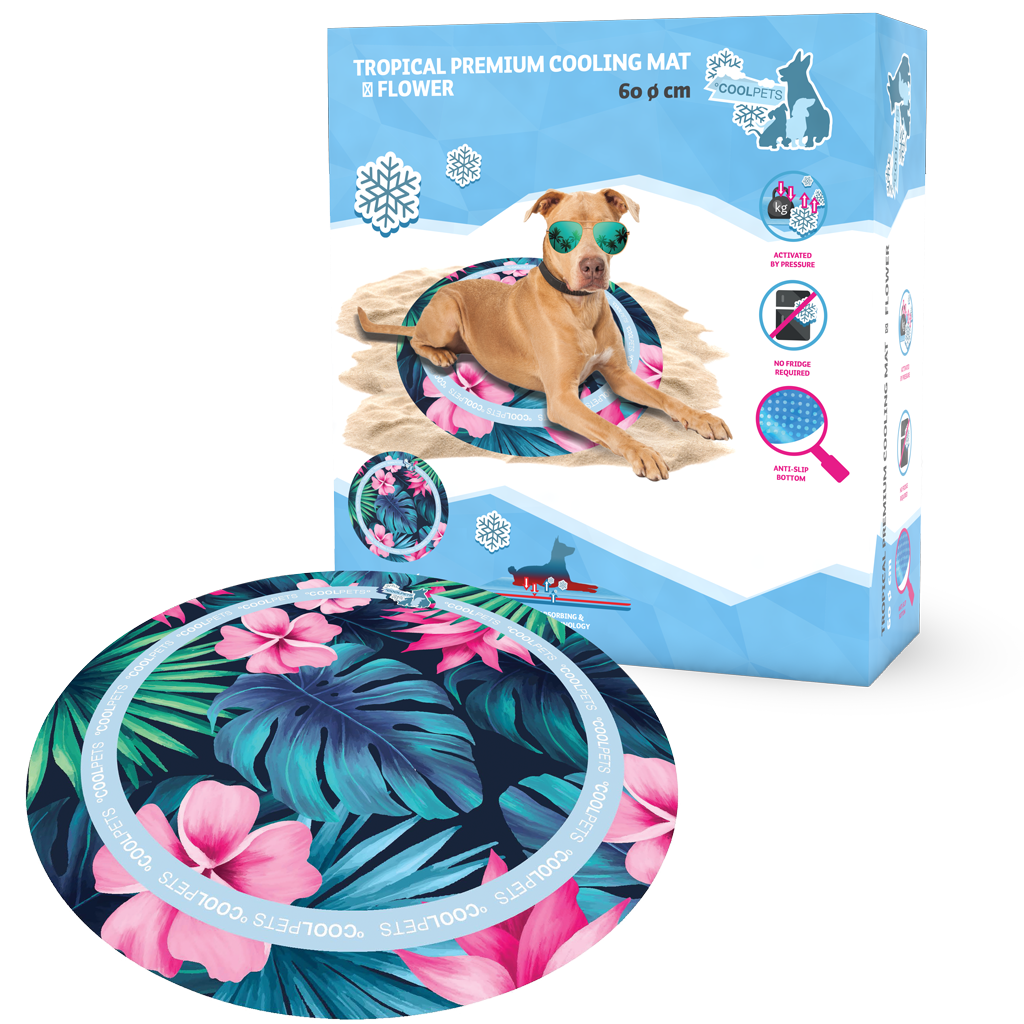 CoolPets Kühlmatte, Flower, Ø 65 cm