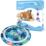 CoolPets Kühlmatte Hund, Flamingo, Ø 65 cm