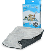 CoolPets Kühlmatten-Bezug, Anti-Rutsch, Fleece, XL, 120 x 75 cm