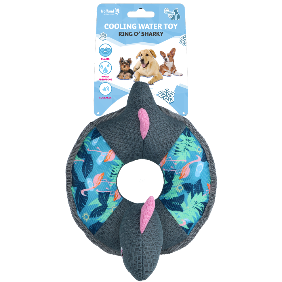 CoolPets Hundespielzeug, schwimmfähig, Flamingo, wasserabsorbierend