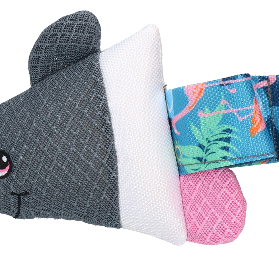 CoolPets Pull Me! Fishy Flamingo Wasser- und Ziehspielzeug, Fishy Flamingo
