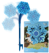 CoolPets Wassersprüher für Hunde, Stange 52 cm, Blütendurchmesser Ø 28 cm