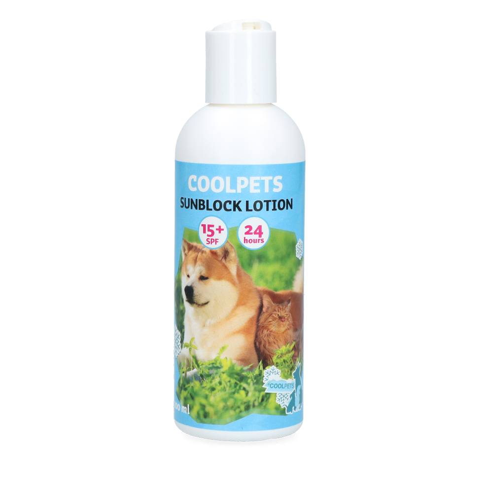 CoolPets Sunblock Lotion, SPF 15+, für Haustiere, 200 ml