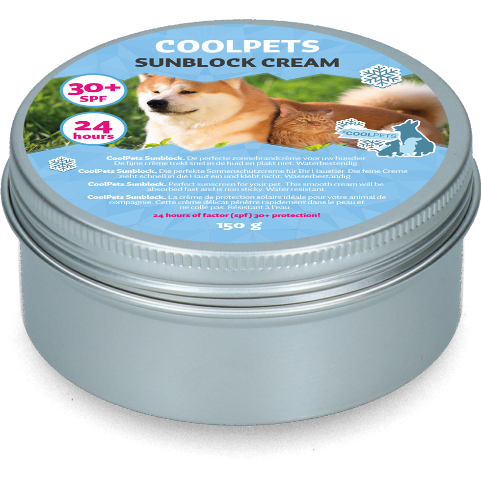 CoolPets Sunblock Creme, LSF 30+, wasserfest, für Hunde, 150 g