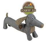 Country Dog Hundekuscheltier Buddy, recycelter Kunststoff, Leinenstoff