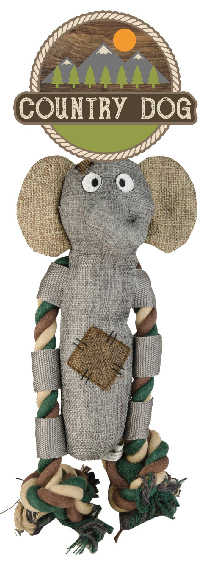 Country Dog Hundespielzeug Manny, Leinenstoff, recycelter Kunststoff