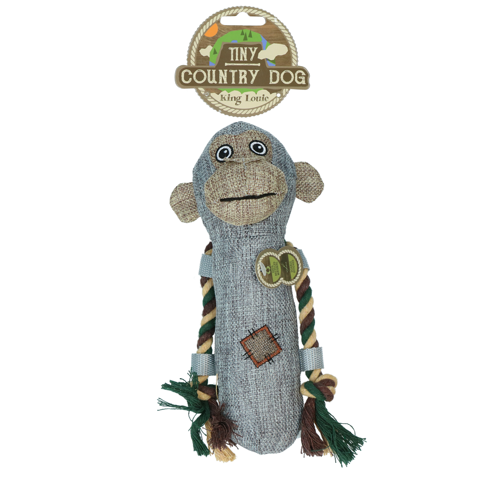 Country Dog Hundespielzeug Kuscheltier Tiny King Louie, für kleine Hunde