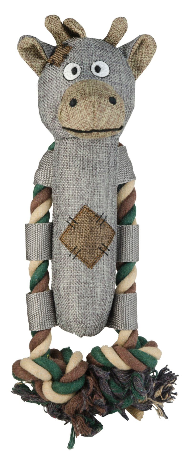 Country Dog Hundespielzeug Clara, Leinenstoff, recycelter Kunststoff