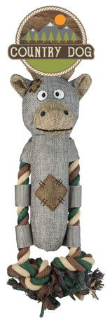 Country Dog Hundespielzeug Clara, Leinenstoff, recycelter Kunststoff