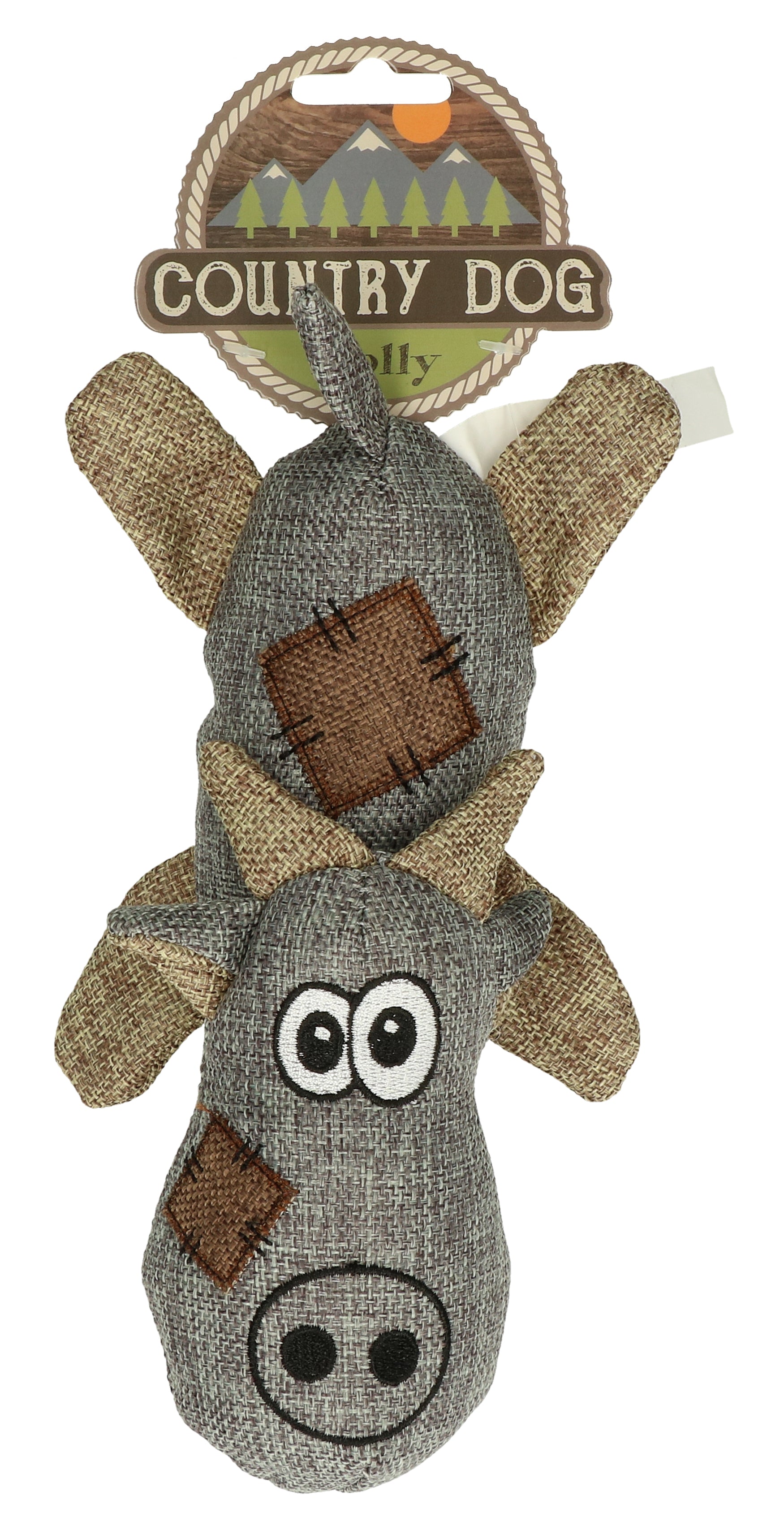 Country Dog Hundespielzeug Molly, Leinenstoff, recycelter Kunststoff