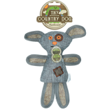 Country Dog Hundespielzeug Tiny Buttons, Leinenstoff, recycelter Kunststoff, für kleine Hunde