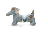 Country Dog Hundespielzeug Slinky, Leinenstoff, recycelter Kunststoff