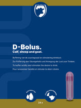 Excellent D-Bolus (Bikarbonat) für Kälber, Schafe, Ziegen, 24 Stk