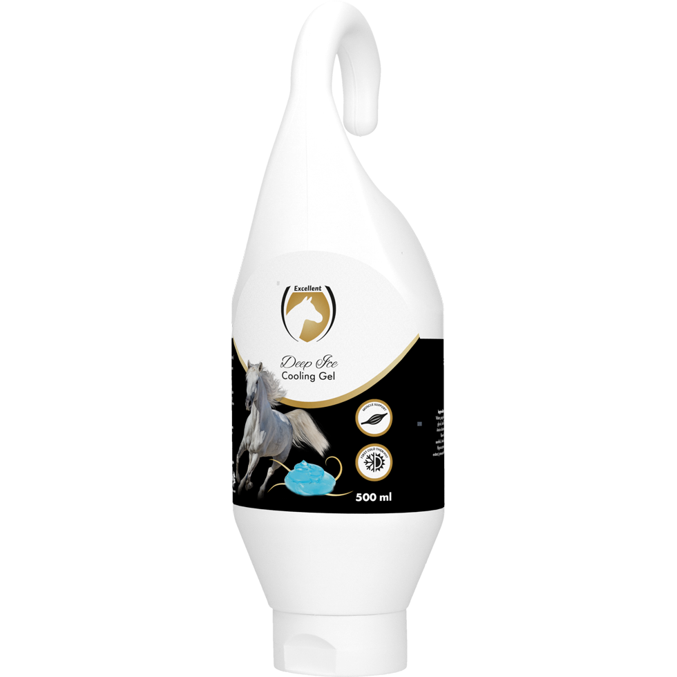 Excellent Horse Kühlgel, Deep Ice, für Muskeln und Sehnen, Pferd und Mensch, 500 ml