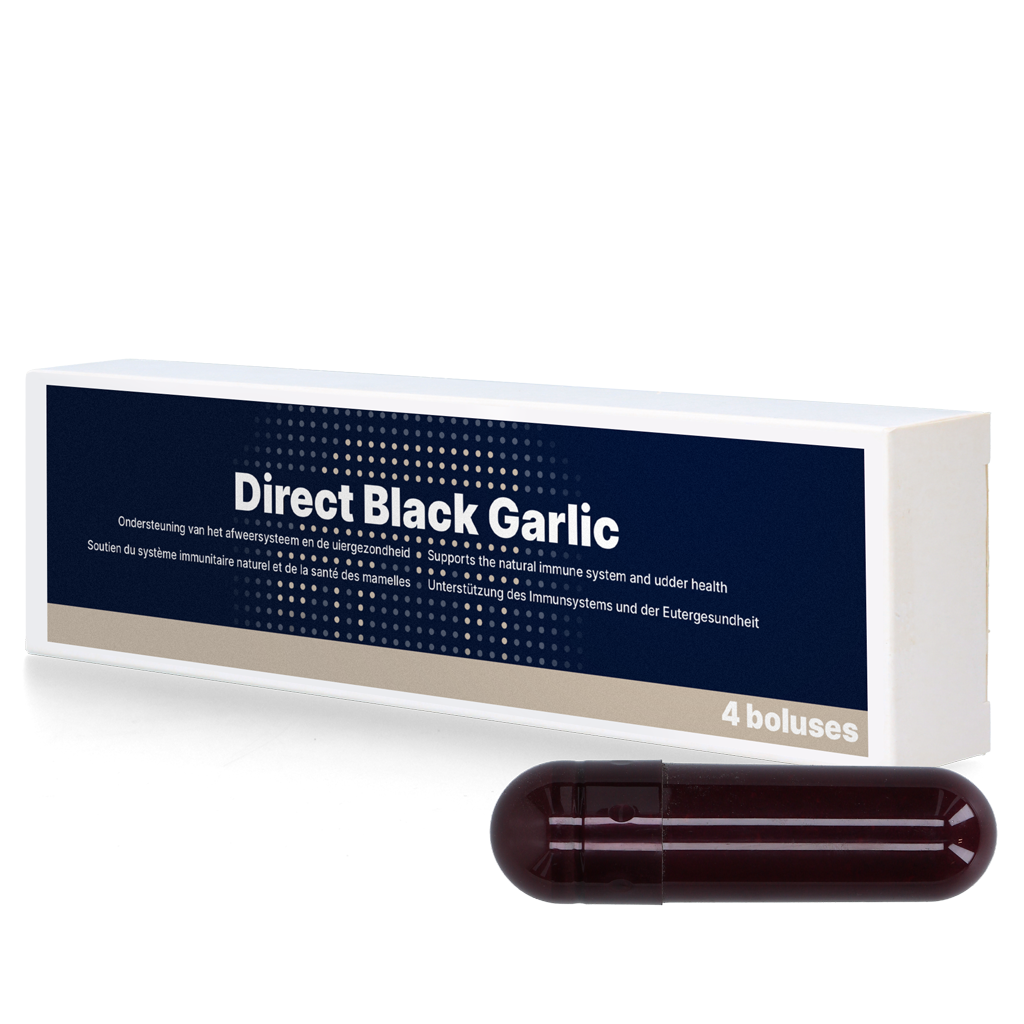 Direct Black Garlic Bolus, Ergänzungsfuttermittel Milchvieh, 4 x 60 g