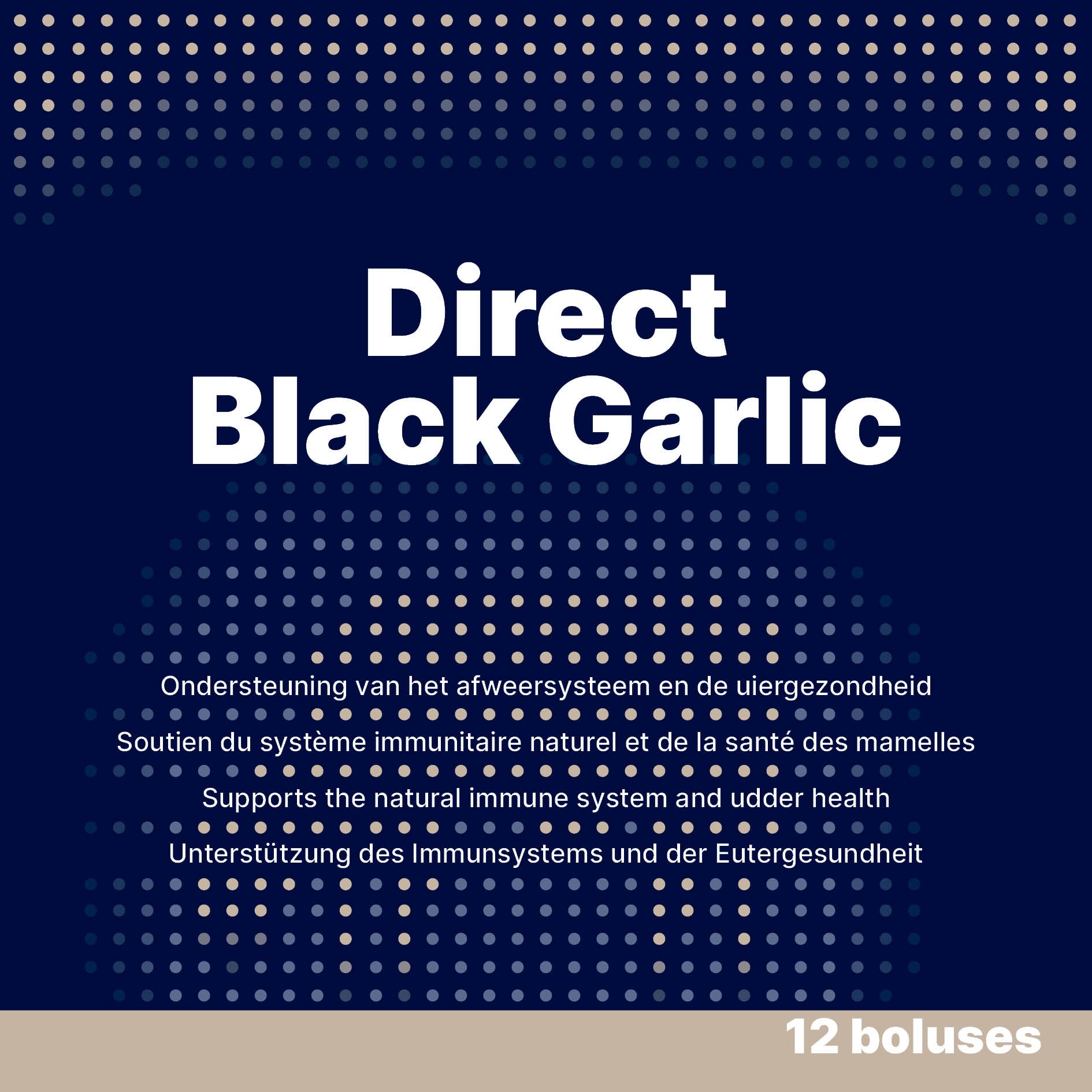 Direct Black Garlic Bolus, Ergänzungsfuttermittel für Milchvieh, 12 x 60 g
