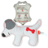 Doggy Doodles Hundespielzeug Esel, Rindsleder, Welpen, hellgrau