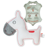 Doggy Doodles Hundespielzeug Esel, Rindsleder, hellgrau