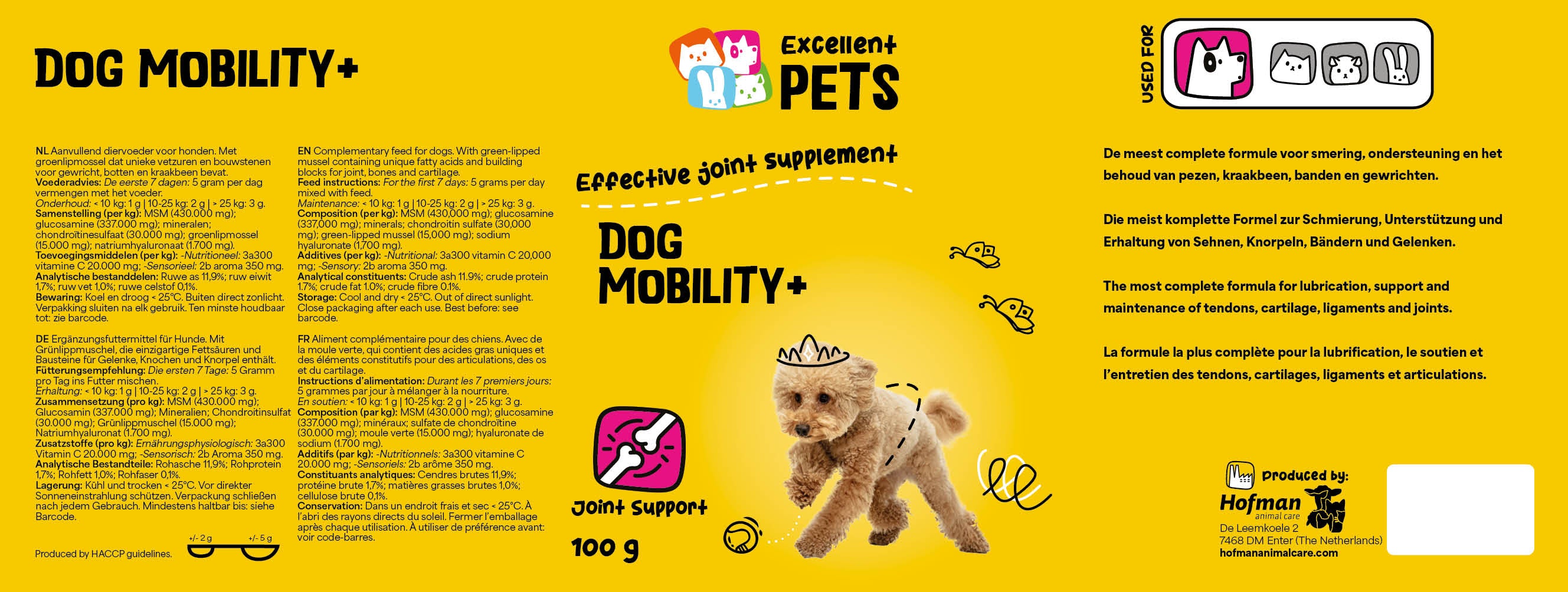 Excellent Pets Dog Mobility+, 100 g
