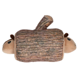 Hundespielzeug, Plüsch, mit 2 Quietschern, flexible Feder, 24 x 24 cm