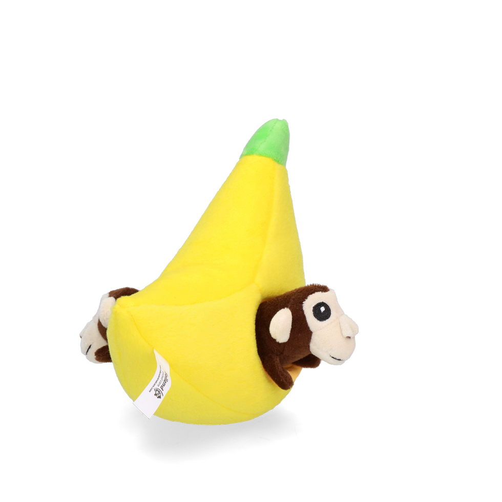 Double Wobble Hundespielzeug, Kuscheltier, 2 Quietschern, 24 x 24 cm