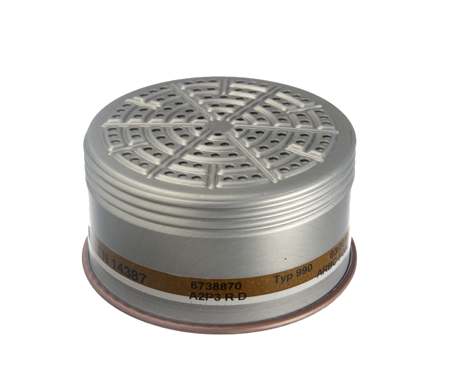 Dräger Kombinationsfilter RD90, A2-P3, Rundgewinde Ø 9 cm, für X-Plore 3300 3500 5500