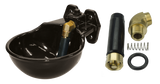 Tränkebecken Gusseisen lackiert, 1,7 l, Kupferrohrventil, Wassereinlass 1/2", Wand- und Rohrmontage