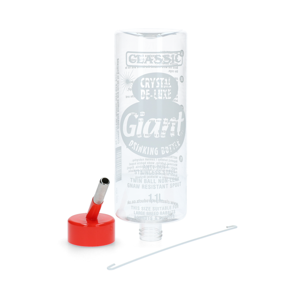 Trinkflasche, Classic Crystal Deluxe, PET, 1100 ml
