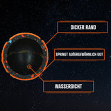 Dog Comets Tennisball Hundespielzeug, M, Ø 6 cm, rosa, 3 Stk