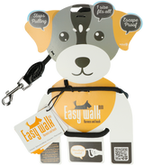 Easy Walk Schultermodell-Geschirr mit Leine, Mini, schwarz, 300 cm