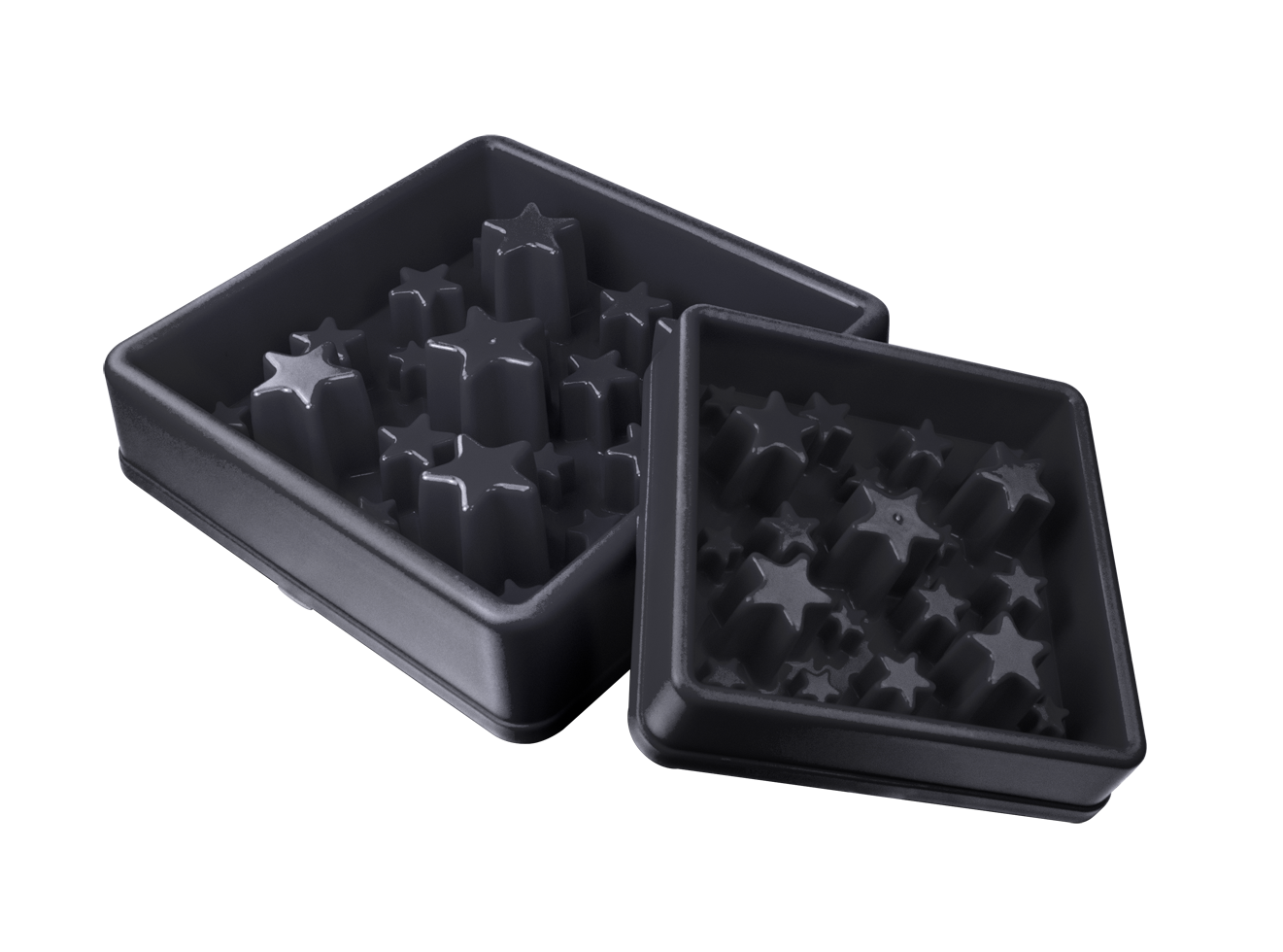 Anti-Schlingnapf Hund, Katze, Eat Slow Live Longer Star, Grau, S, Ø 20,5 cm
