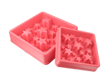 Eat Slow Live Longer Anti-Schlingnapf, Spiralmuster, Ø 20,5 cm, Rosa, S