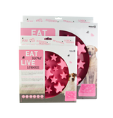 Eat Slow Live Longer Anti-Schlingnapf, Spiralmuster, Ø 20,5 cm, Rosa, S