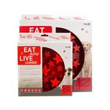 Eat Slow Live Longer Anti-Schlingnapf, Rot, S, Ø 20,5 cm