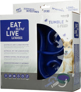 Eat Slow Live Longer Anti-Schlingnapf, Ø 20 cm, Blau