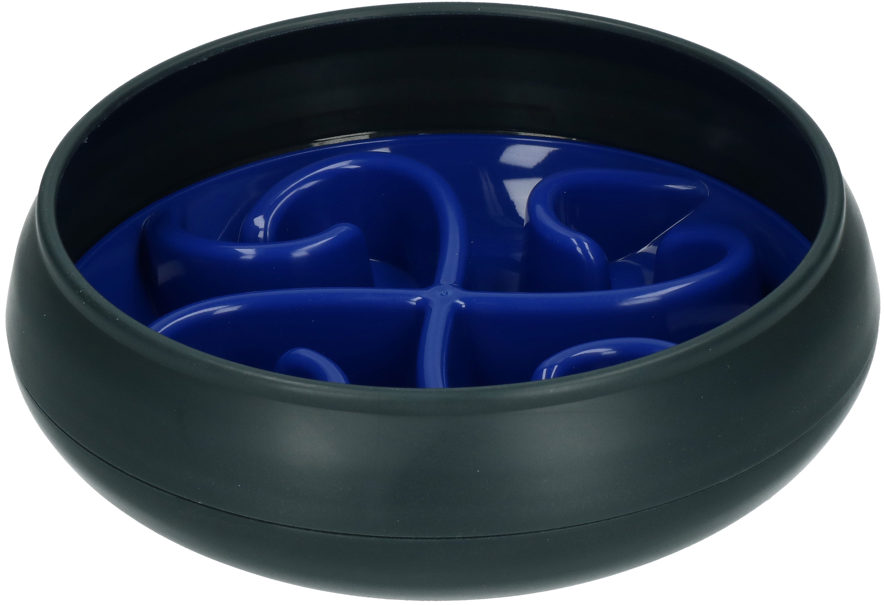 Eat Slow Live Longer Anti-Schlingnapf, Ø 20 cm, Blau