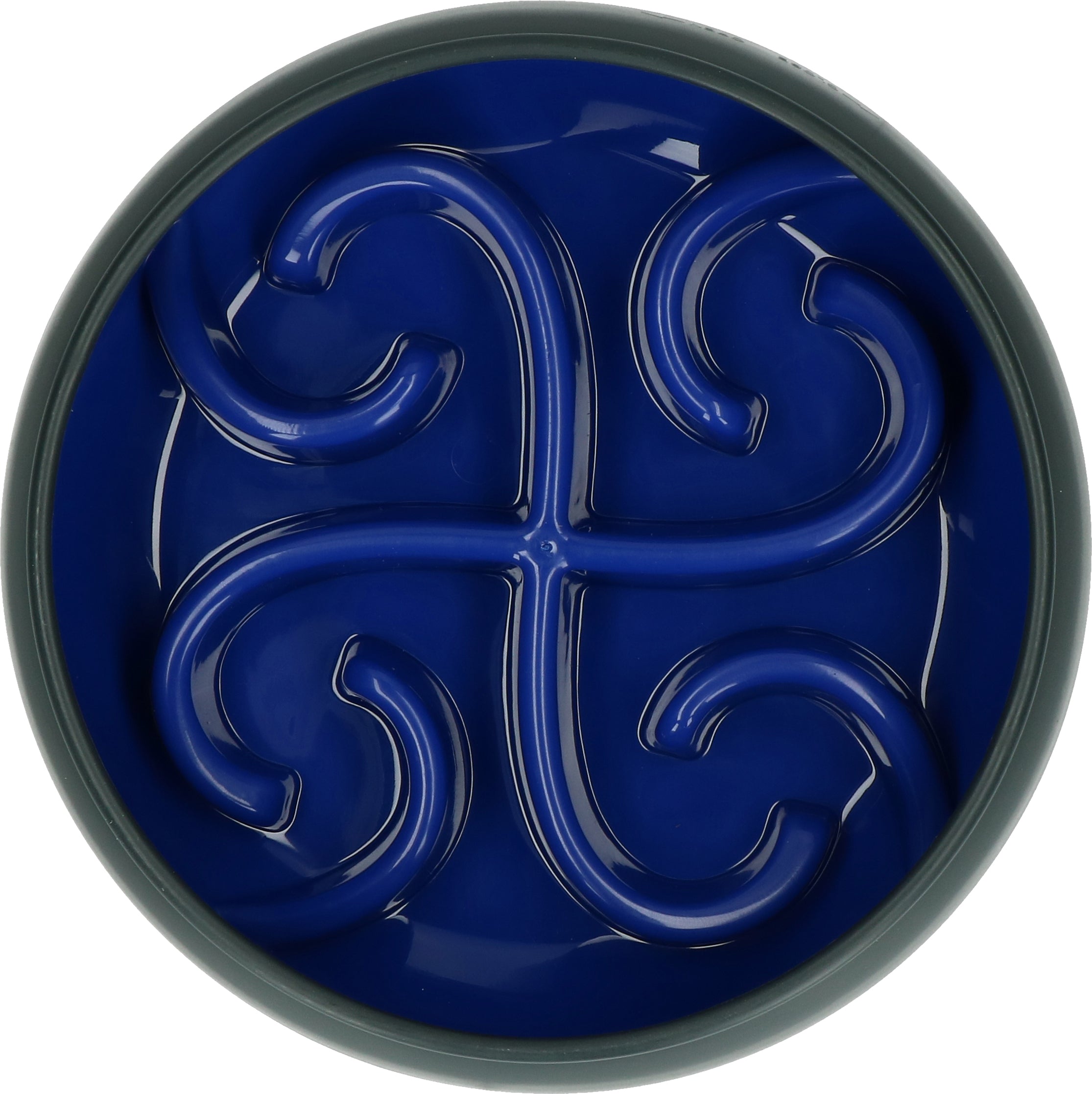 Eat Slow Live Longer Anti-Schlingnapf, Ø 20 cm, Blau