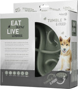 Eat Slow Live Longer Anti-Schlingnapf, Tumble Feeder, grau, Ø 20 cm