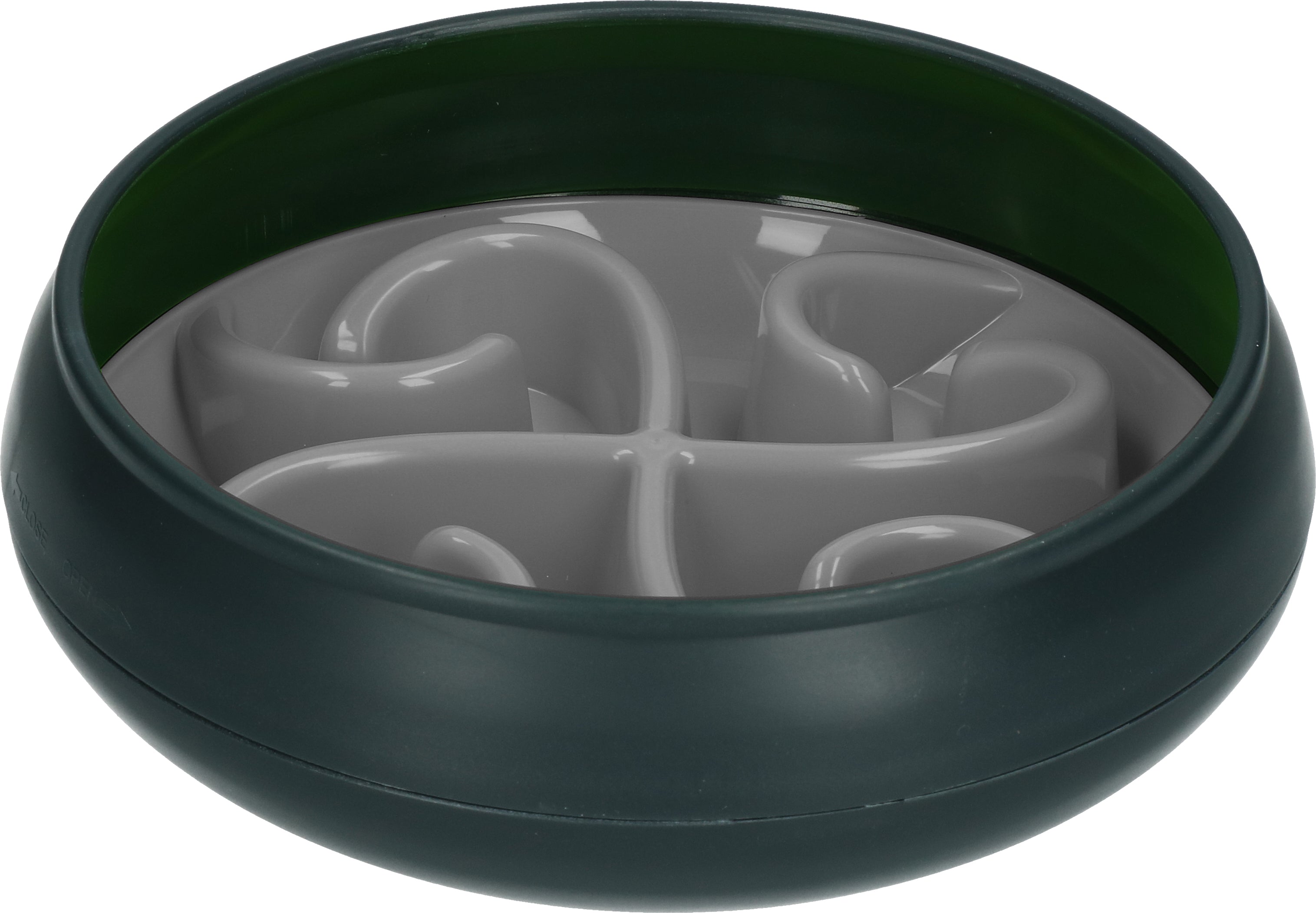 Eat Slow Live Longer Anti-Schlingnapf, Tumble Feeder, grau, Ø 20 cm