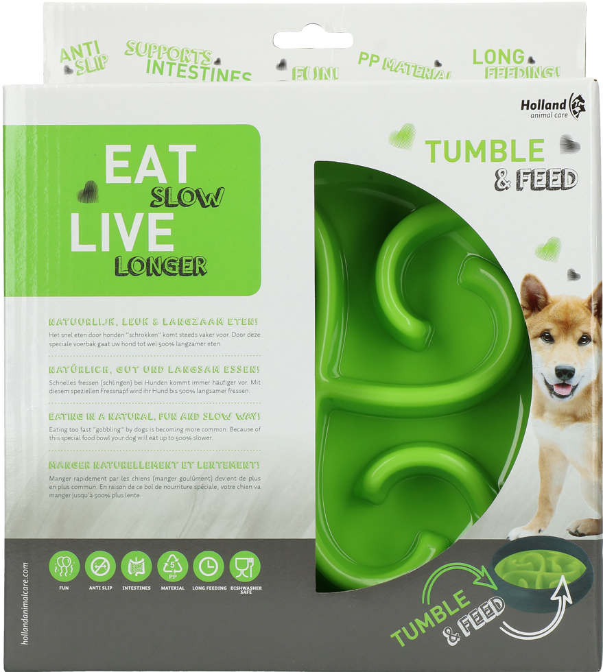 Eat Slow Live Longer Tumble Feeder, Napf, Ø 20 cm, grün