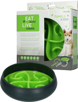 Eat Slow Live Longer Tumble Feeder, Napf, Ø 20 cm, grün